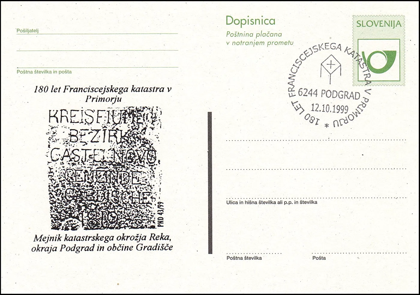 180 LET FRANCISCEJSKEGA KATASTRA V PRIMORJU